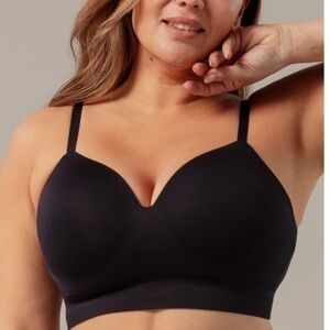 Shapermint Truekind® Supportive Comfort Wireless Shaping Bra Sz 3XL Black